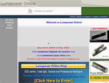 Tablet Screenshot of lumapower.com
